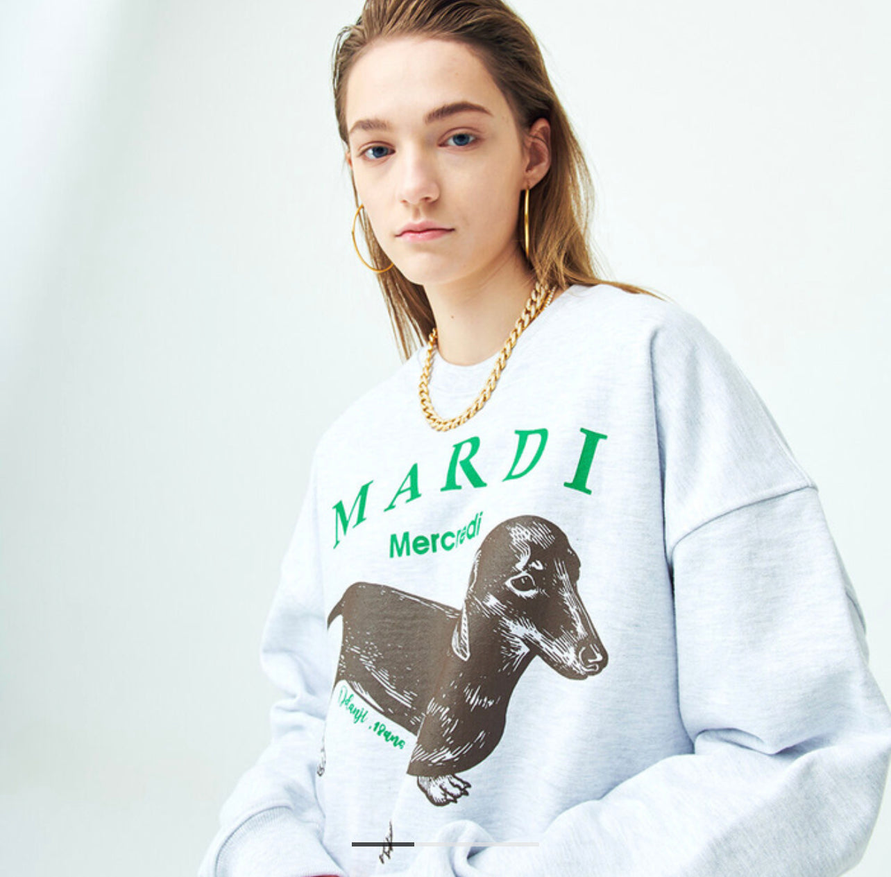 Mardi Mercredi DDANJI_HEATHER SWEATSHIRT(Preorder)