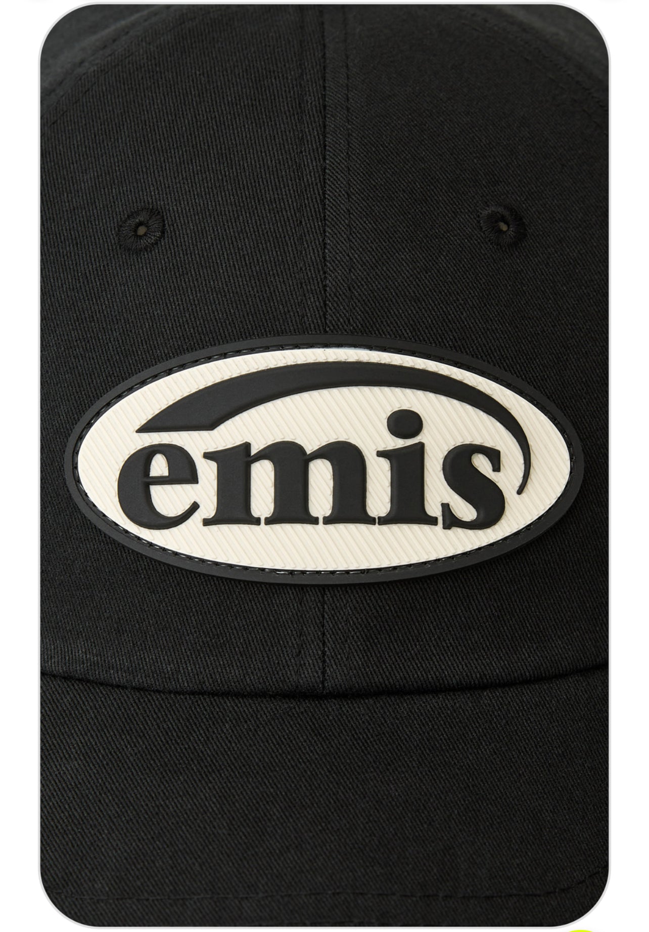 EMIS RUBBER PATCH BALL CAP-BLACK (Preorder)