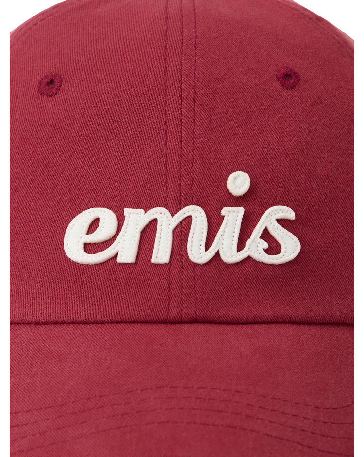 EMIS APPLIQUE BALL CAP-RED (Preorder）