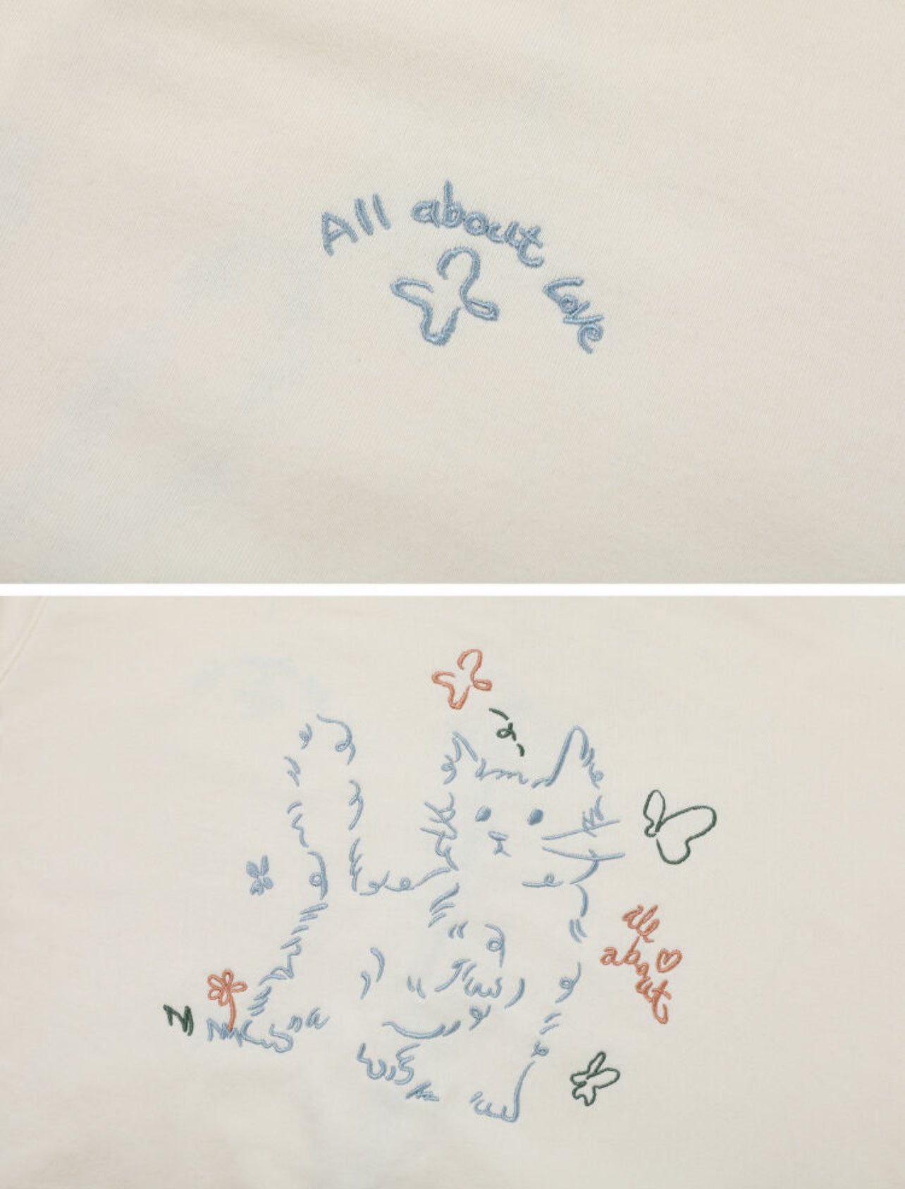 Korean Collection About Love Cat Zip Up Oversize Hoodie (Preorder)