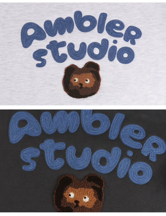 Ambler Lighting bear Oatmeal Hoodie(Preorder)