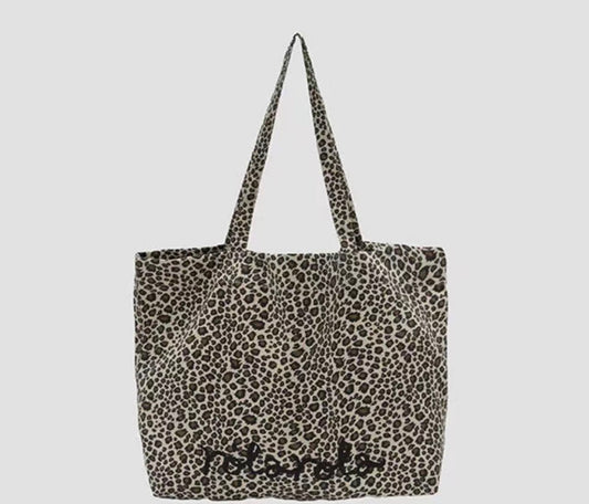 Korean Collection Rolarola MAISON DE ROLA LEOPARD SHOULDER BAG BEIGE (Instock)