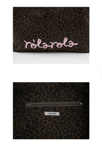 Korean Collection Rolarola MAISON DE ROLA LEOPARD SHOULDER BAG BEIGE (Instock)