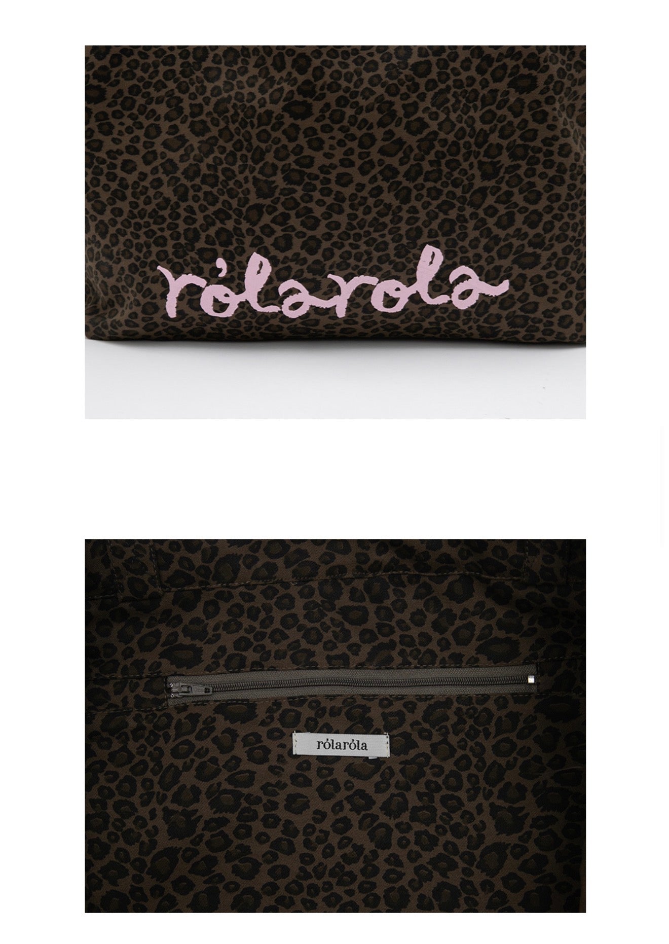 Korean Collection Rolarola MAISON DE ROLA LEOPARD SHOULDER BAG BEIGE (Instock)