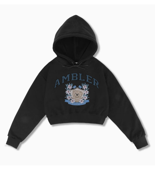 Ambler Blossom bear Black Sweatshirt(Preorder)