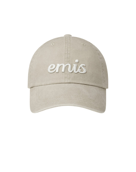 EMIS VINTAGE PIGMENT BALL CAP-BEIGE (Instock)