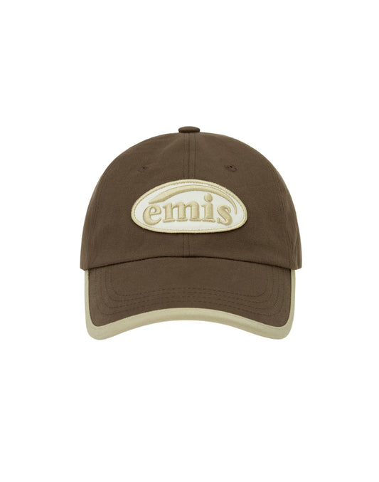 EMIS BEIGE TRIMMING BALL CAP-BROWN(Preorder)