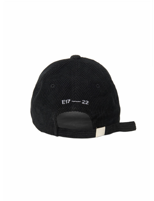 EMIS CORDUROY WAPPEN BALL CAP-BLACK(Instock)