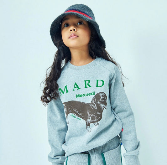 Mardi Mercredi Kids Sweatshirt DDANJI_Grey(Preorder)