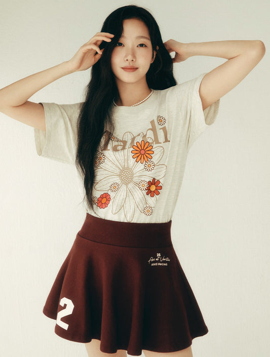 Mardi Mercredi TSHIRT FLOWERMARDI BLOSSOM_OATMEAL TAUPE(Preorder)