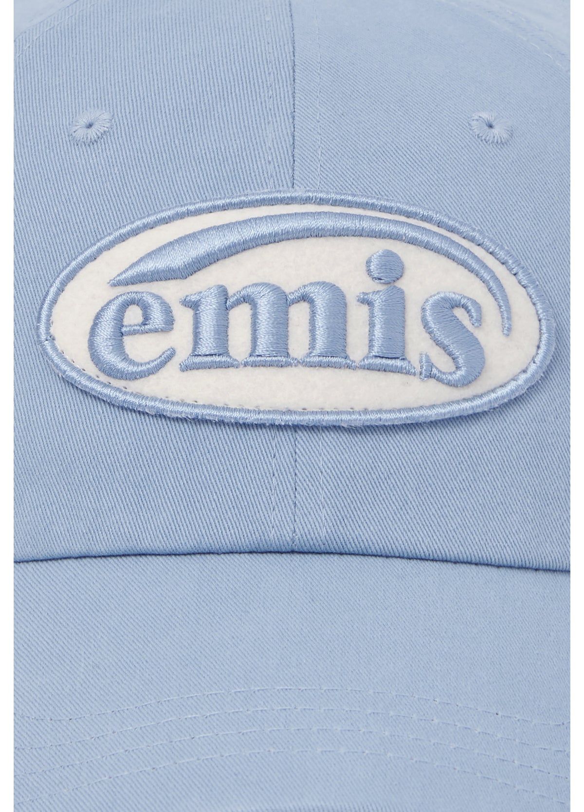TONE ON TONE WAPPEN BALL CAP-SKY BLUE(Preorder)
