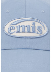 TONE ON TONE WAPPEN BALL CAP-SKY BLUE(Preorder)