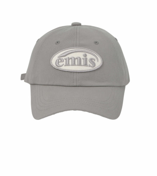 EMIS TONE ON TONE WAPPEN BALL CAP-GRAY(Preorder)