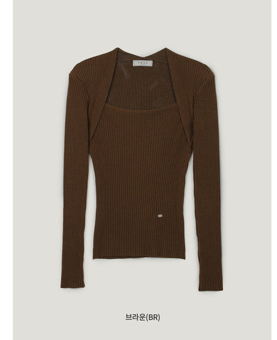 Korean Collection Inlet Bolero Long Sleeves Knit 4 Colors (Instock)