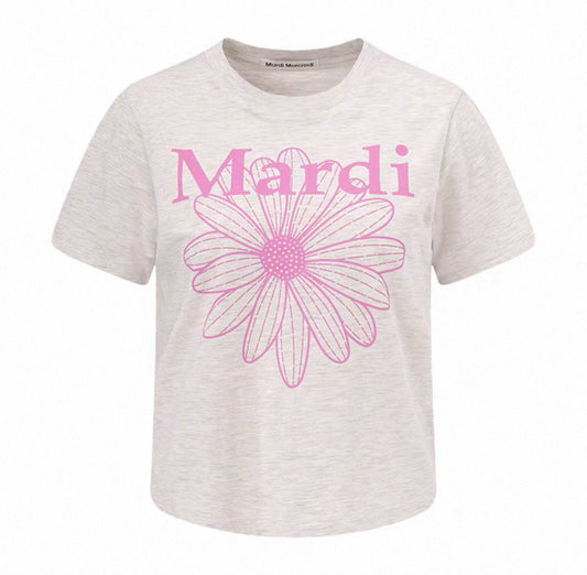 Mardi Mercredi SLIM TSHIRT_ OATMEAL PINK(Instock)