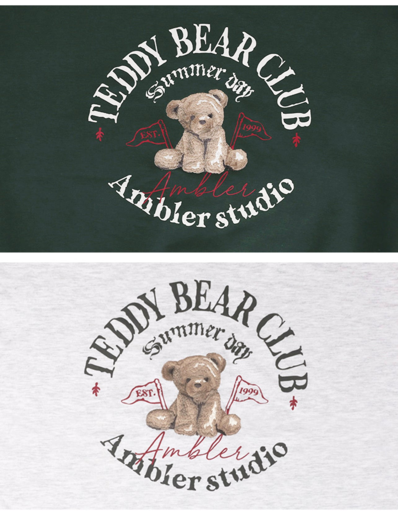 Ambler TEDDY BEAR CLUB Green Sweatshirt(Preorder)