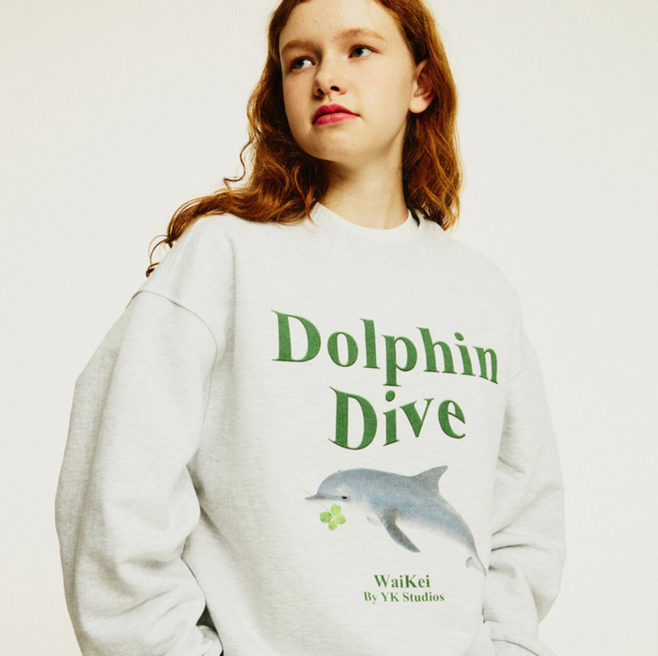 Waikei Dophne Dive Sweatshirt_Melange White(Preorder)