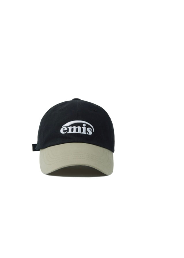 EMIS NEW LOGO MIX BALL CAP-BEIGE/BLACK (Preorder)