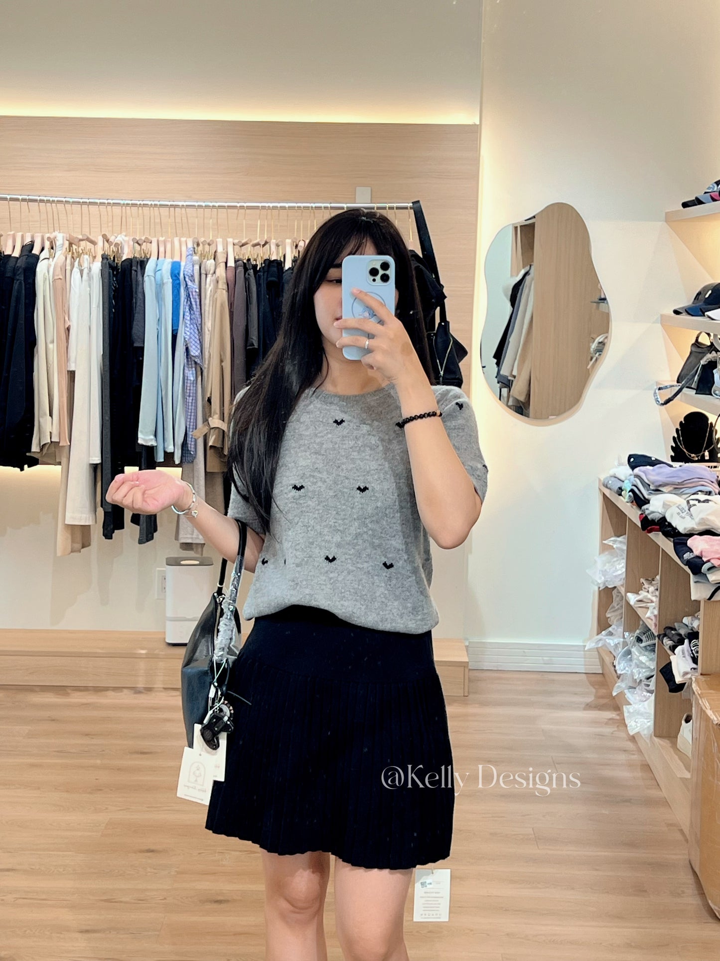 Kelly Designs 2 Colors Hearts Wool Top (Instock)