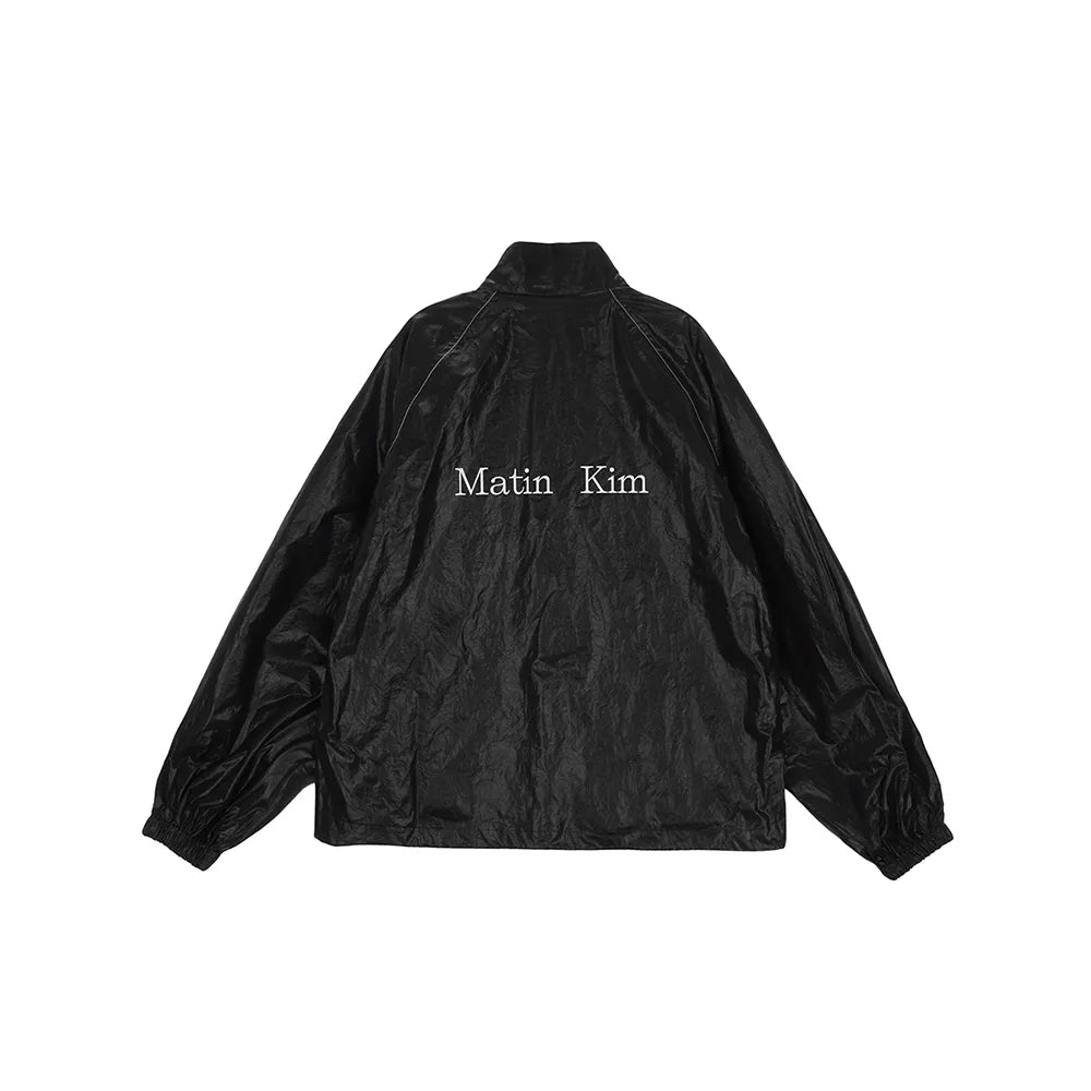 MATIN KIM LOGO COATING JUMPER IN Black (Preorder)