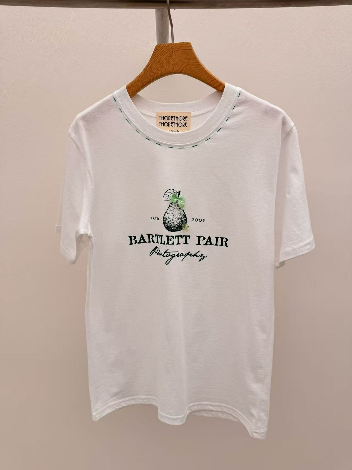 Korean APM Collection Pear White Tshirt (Instock)