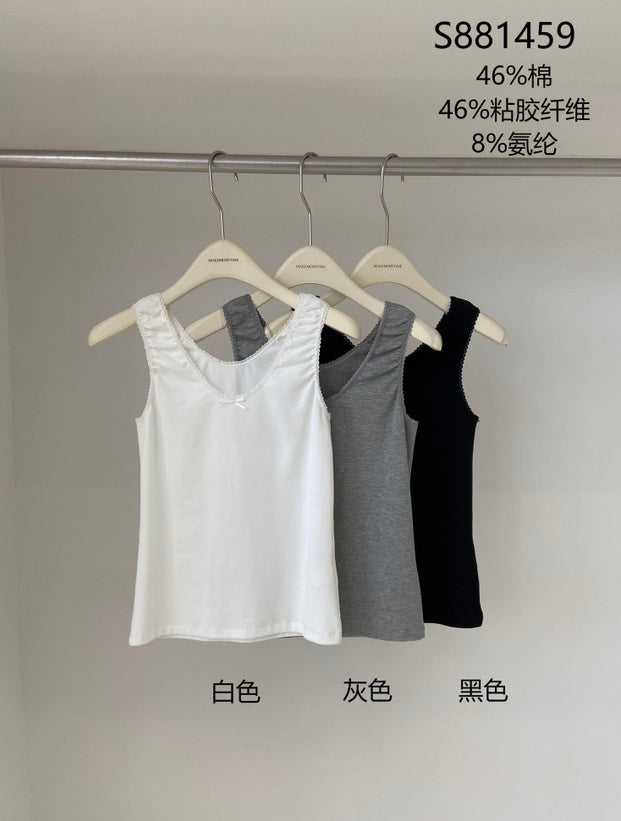 Kelly Designs Ribbons U-Neck Lace Top (Instock)