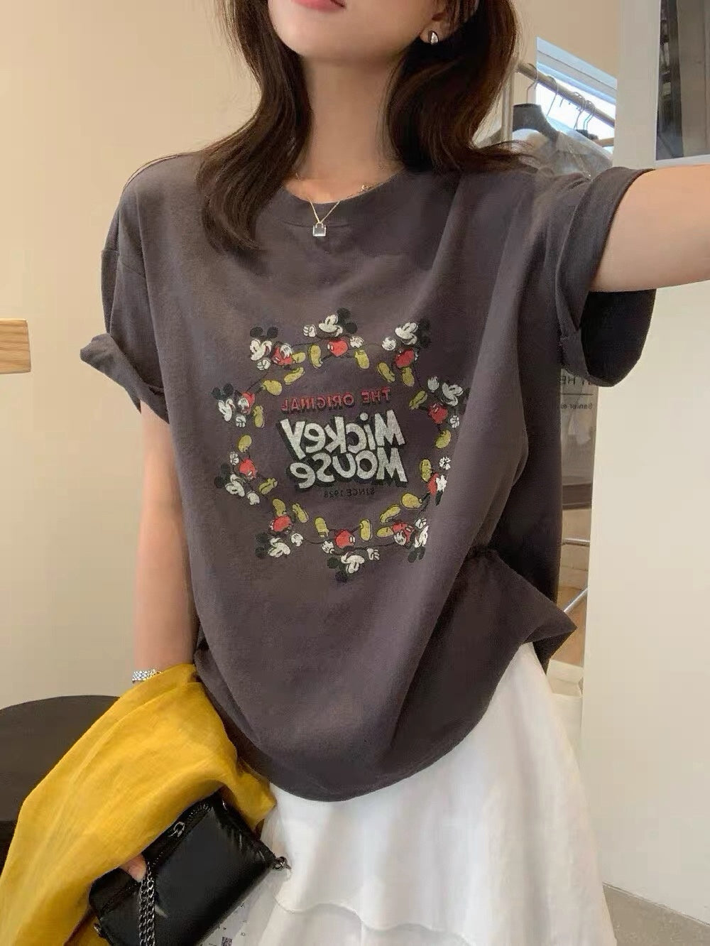 Kelly Designs Cartoons Tshirt - Charcoal (Instock)