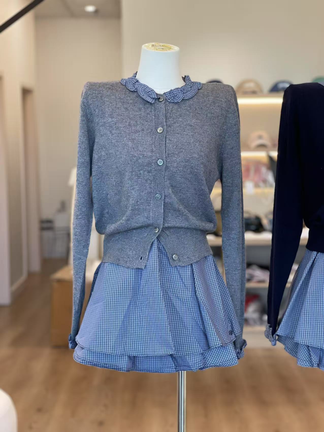 Kelly Designs Layer Cardigan and Blue Puffy Skirt (Instock)
