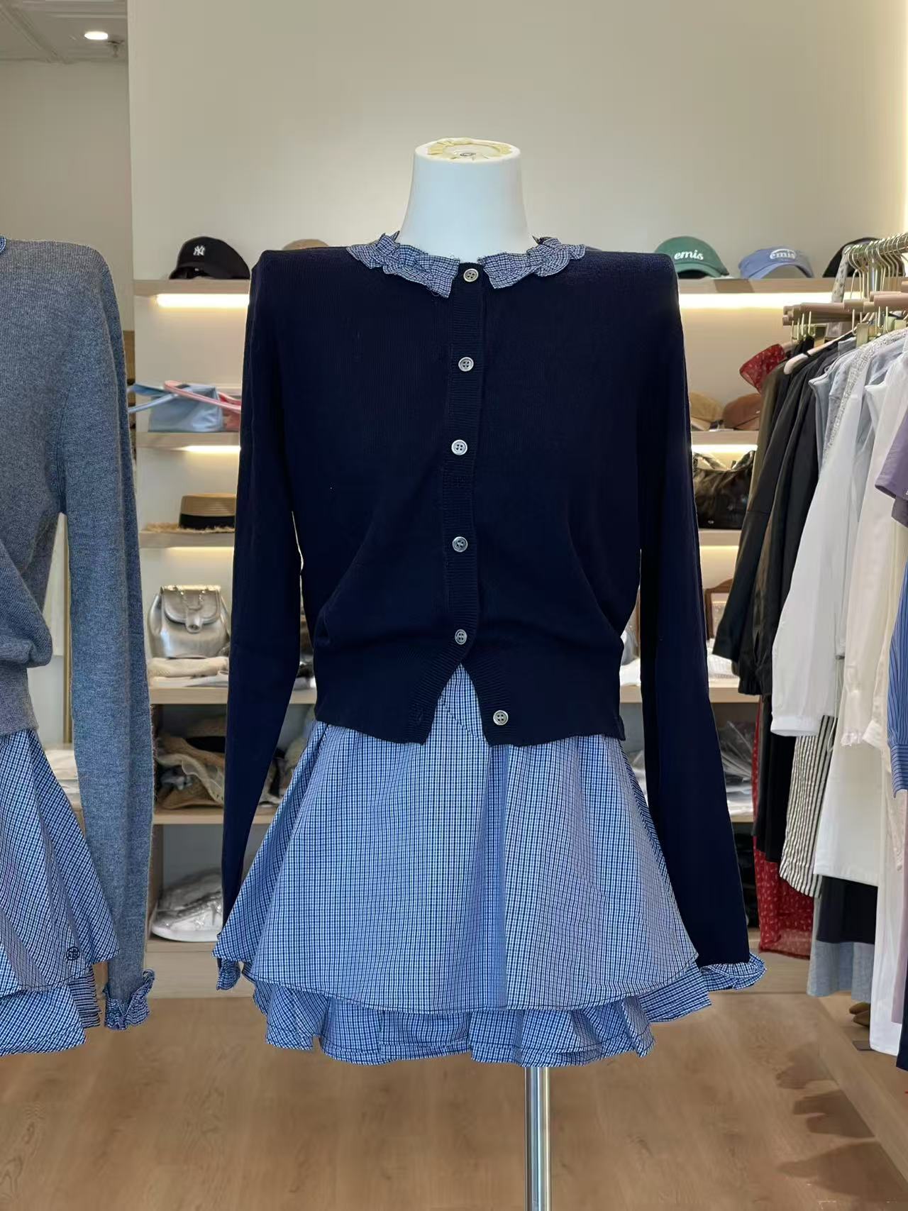 Kelly Designs Layer Cardigan and Blue Puffy Skirt (Instock)