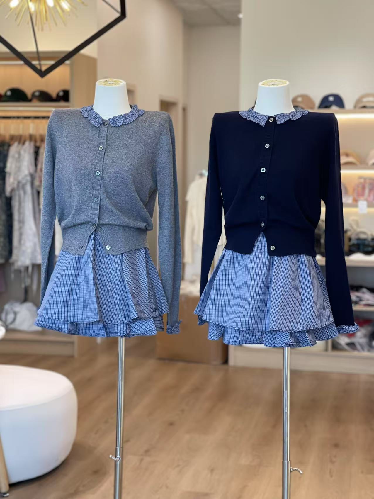 Kelly Designs Layer Cardigan and Blue Puffy Skirt (Instock)