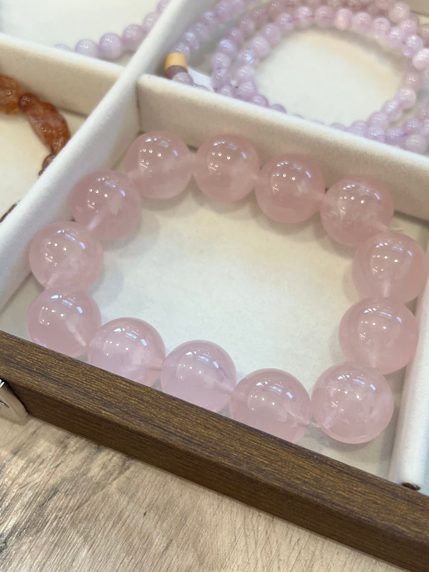 Kelly Designs Natural Pink Crystal Bracelet (Instock)