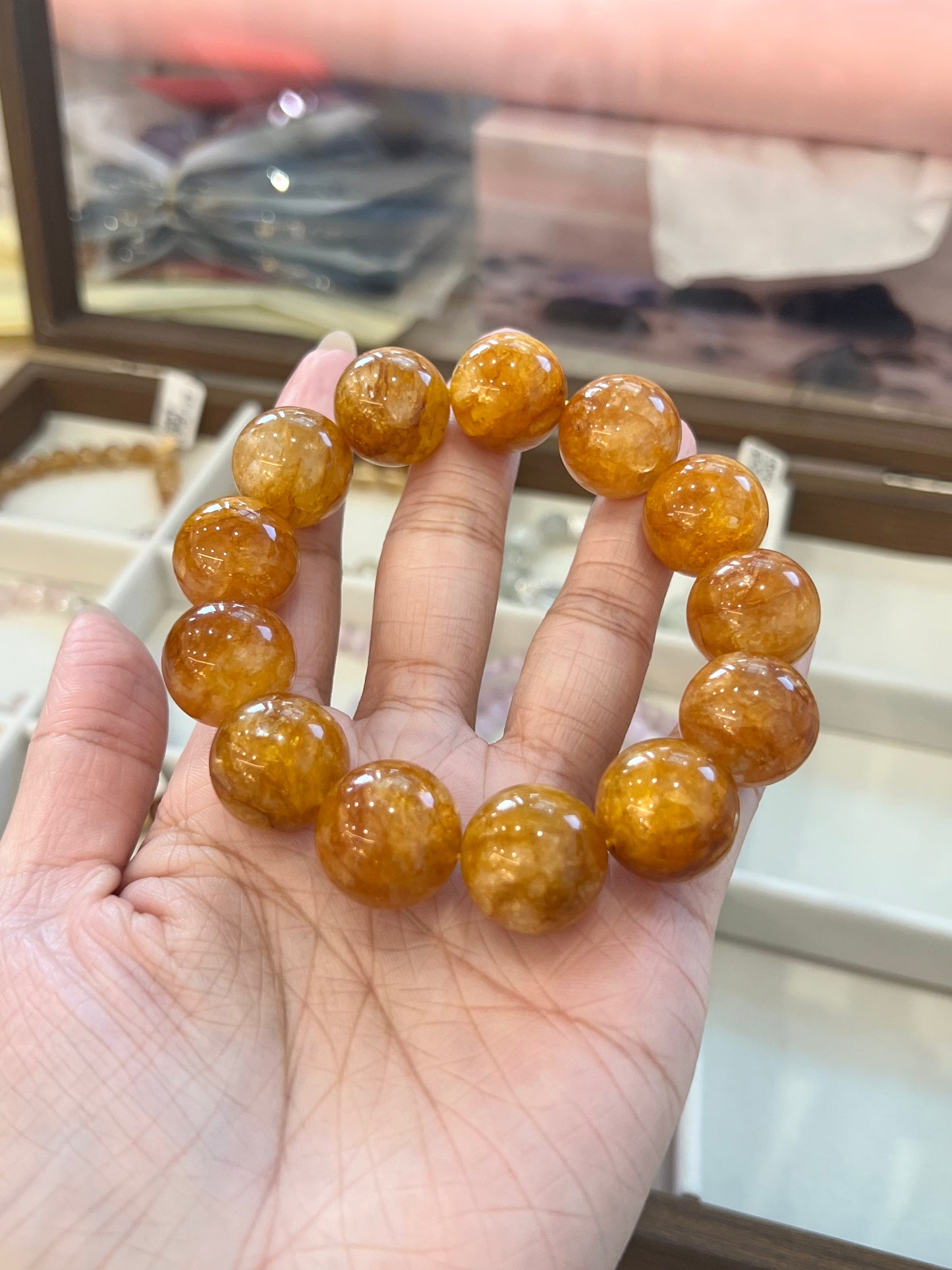 Kelly Designs Natural Gold Crystal Bracelet (Instock)