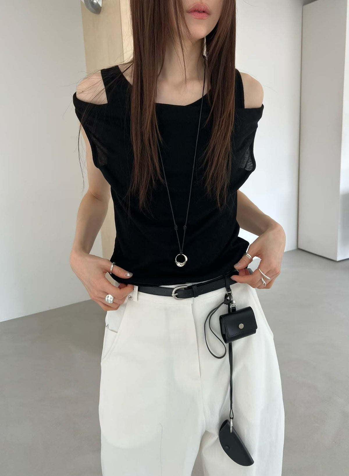 Korean APM Collection Fake 2Pcs Top - 2 Colors (Instock)