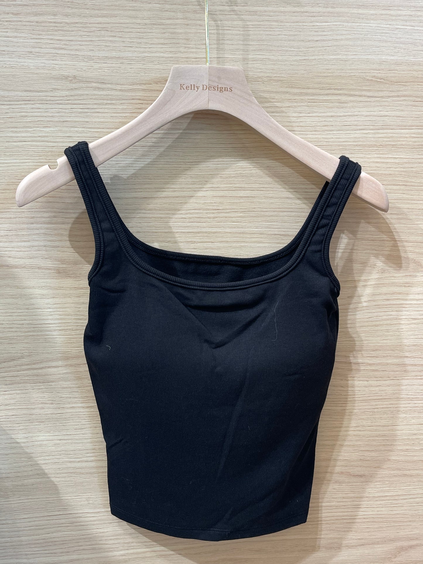 Kelly Designs Black Fleece Bra Top(Instock)