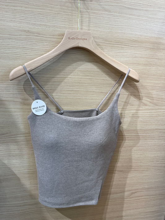 Kelly Designs Oatmeal Fleece Bra Top(Instock)