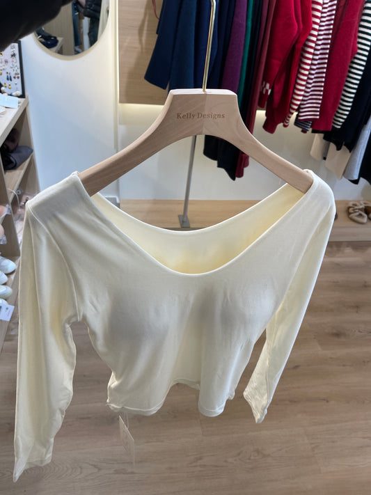 Kelly Designs Beige Fleece Bra Long Sleeves Top(Instock)