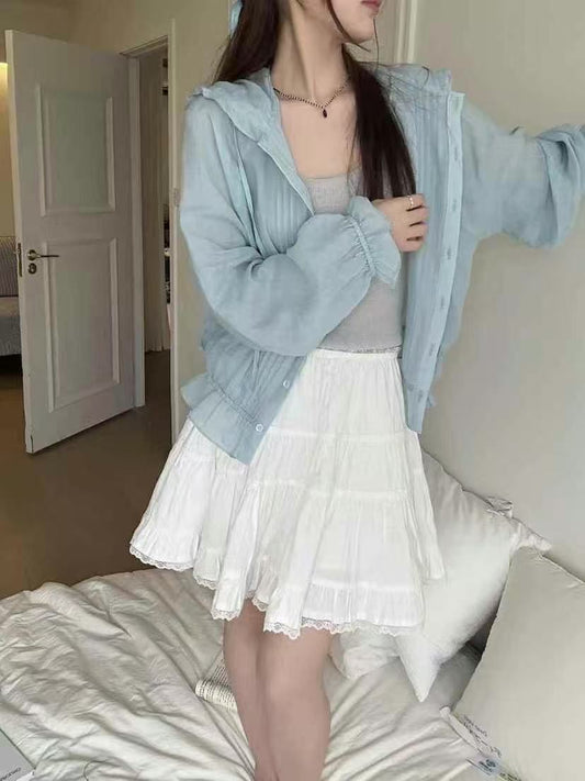Kelly Designs White Lace Skirt (Instock)