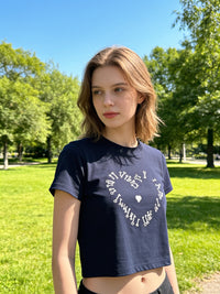 Kelly Designs Navy Letter TShirt (Instock)
