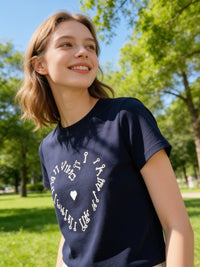 Kelly Designs Navy Letter TShirt (Instock)