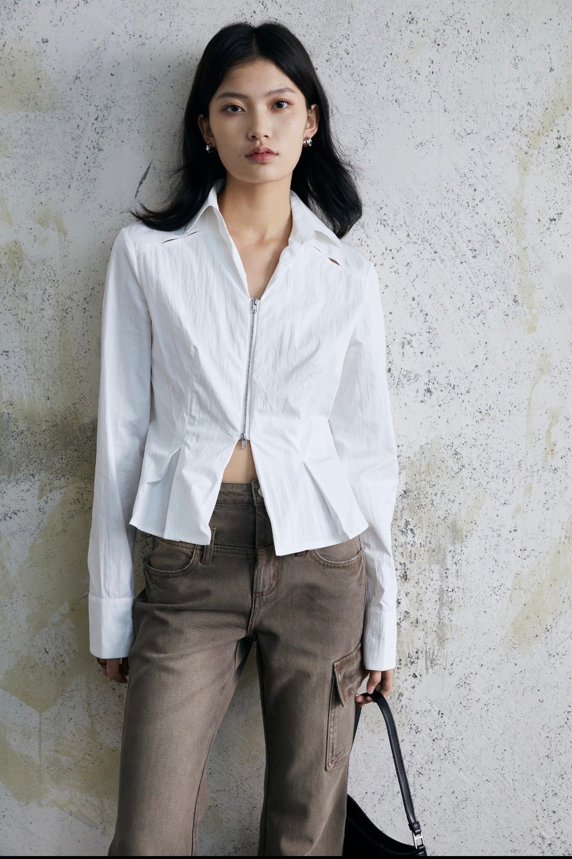 Kelly Designs White Slim Fit Blouse(Instock)