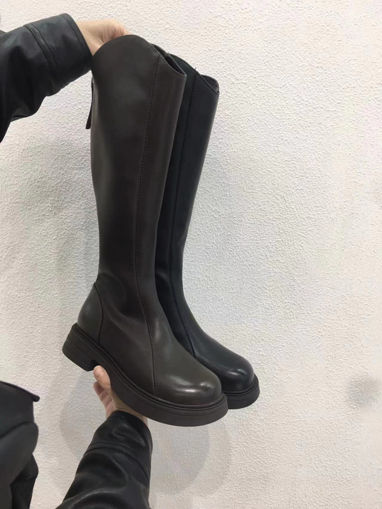 Kelly Designs Black PU Boots (Instock)