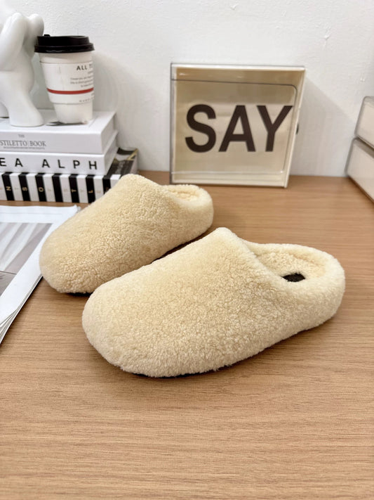 Kelly Designs Plush Fleece Indoor White Slippers Shoes (Instock)