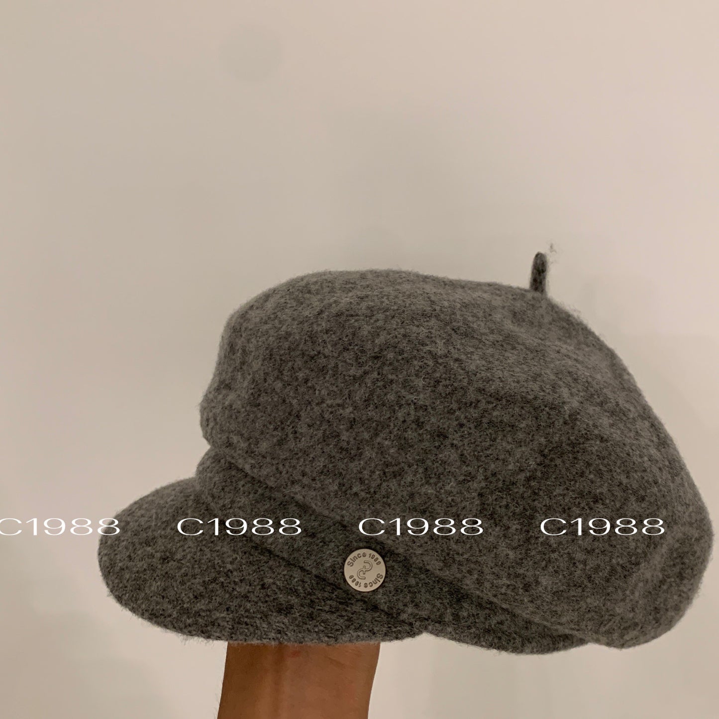 Kelly Designs Grey Knitting Beret(Instock)