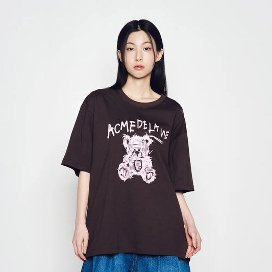 ADLV RIBBON DRAWING BEAR SHORT SLEEVE T-SHIRT (Preorder)