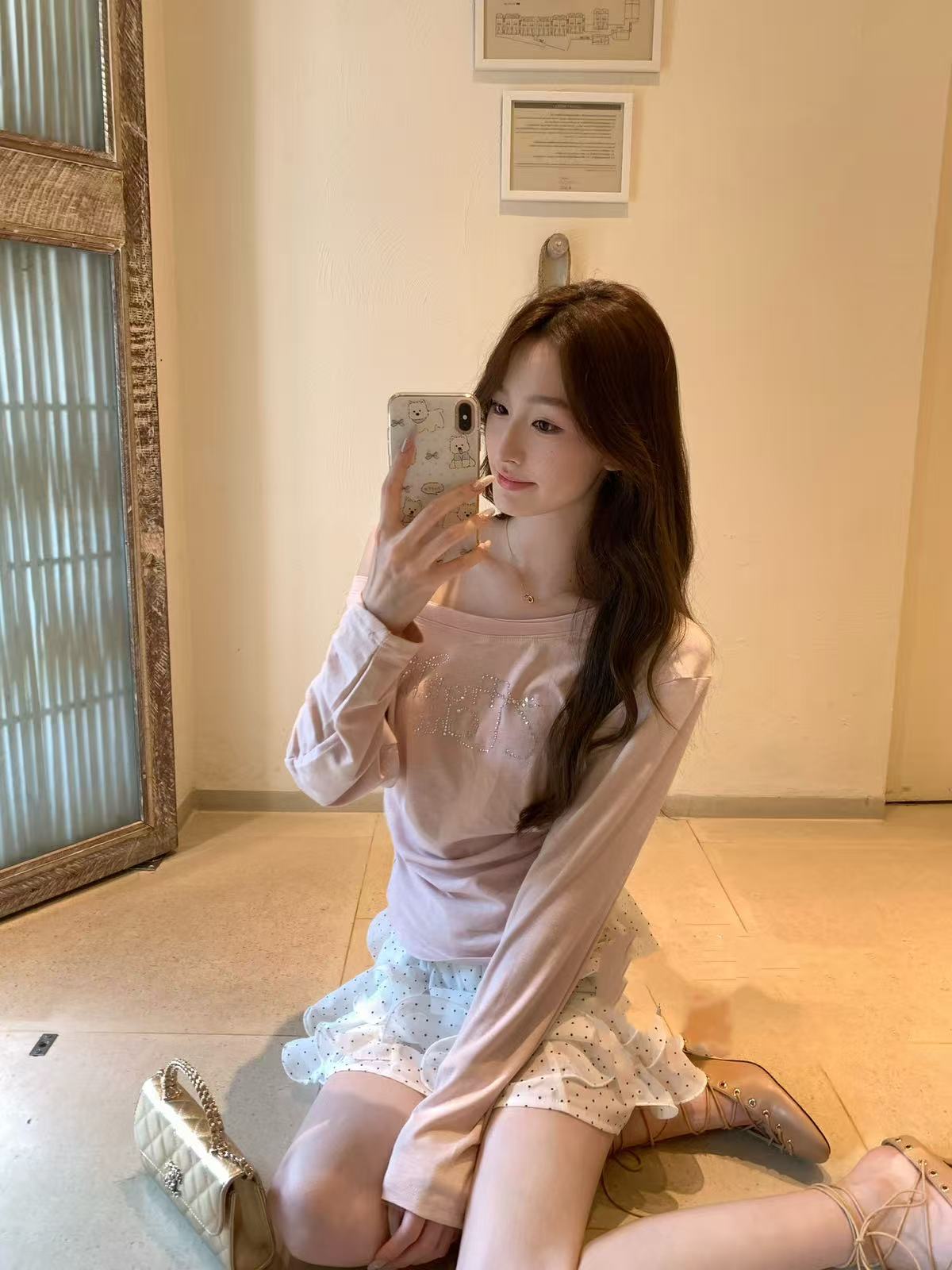 Kelly Designs Shiny Letters Off Shoulder Top (Instock)