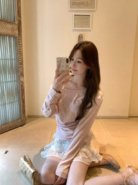Kelly Designs Shiny Letters Off Shoulder Top (Instock)