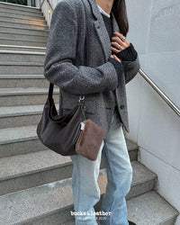 Korean APM Collection BUCKS&LEATHER Brown Leather Bag (Preorder)
