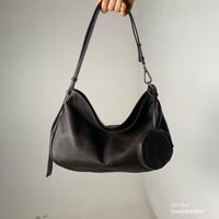 Korean APM Collection BUCKS&LEATHER Brown Leather Bag (Preorder)