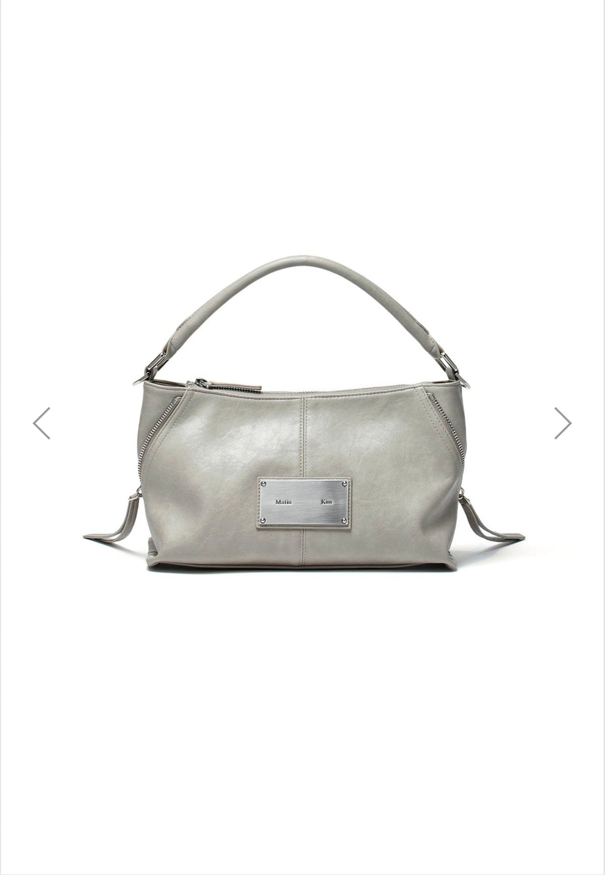 MATIN KIM SIDE ZIPPER TWO WAY BAG IN GREY
 (Instock)