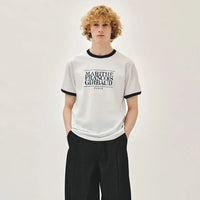 Marithe AEROCOOL CRACK CLASSIC LOGO RINGER TEE White (Instock)